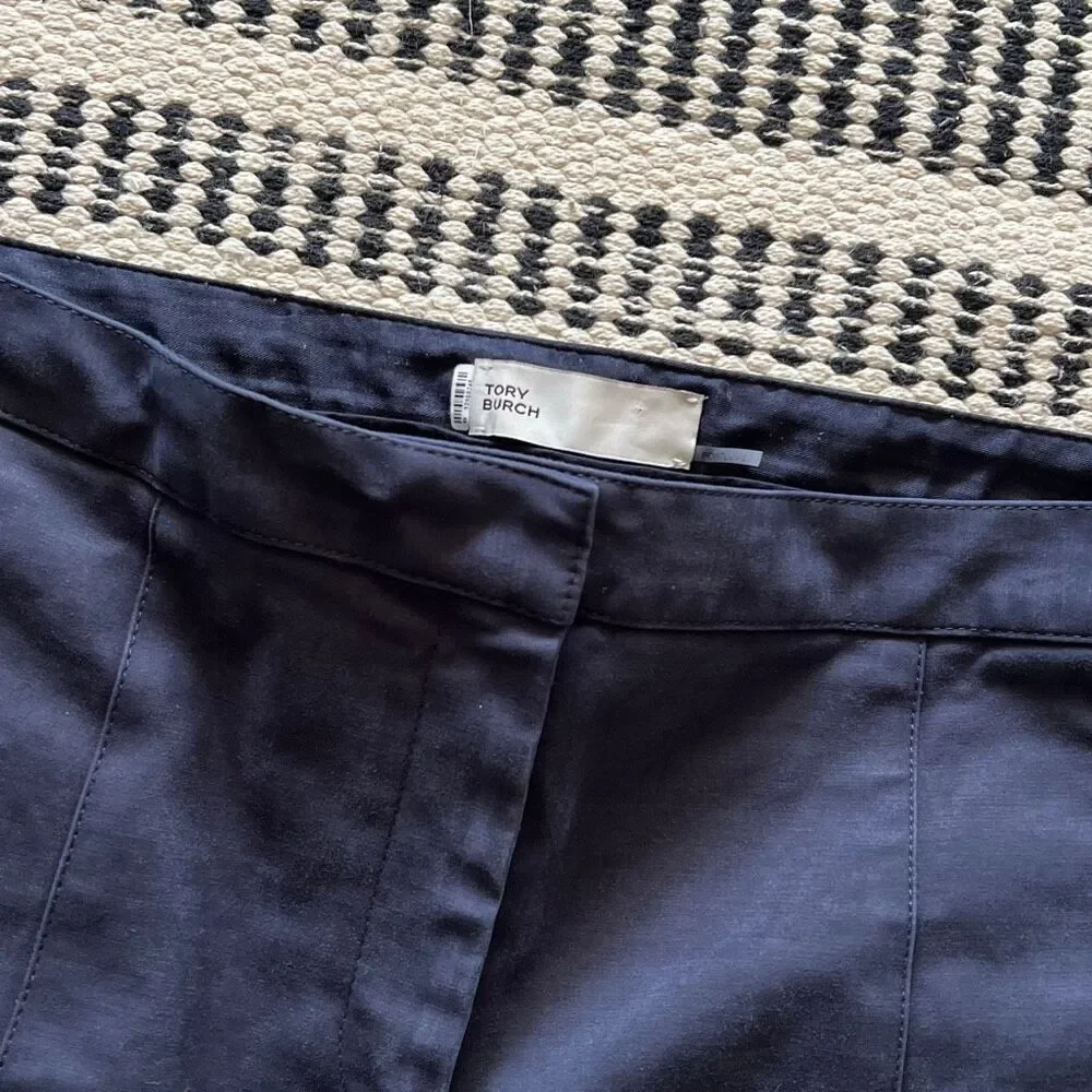 Tory Burch Portugal Size 12 Navy Blue Pants
